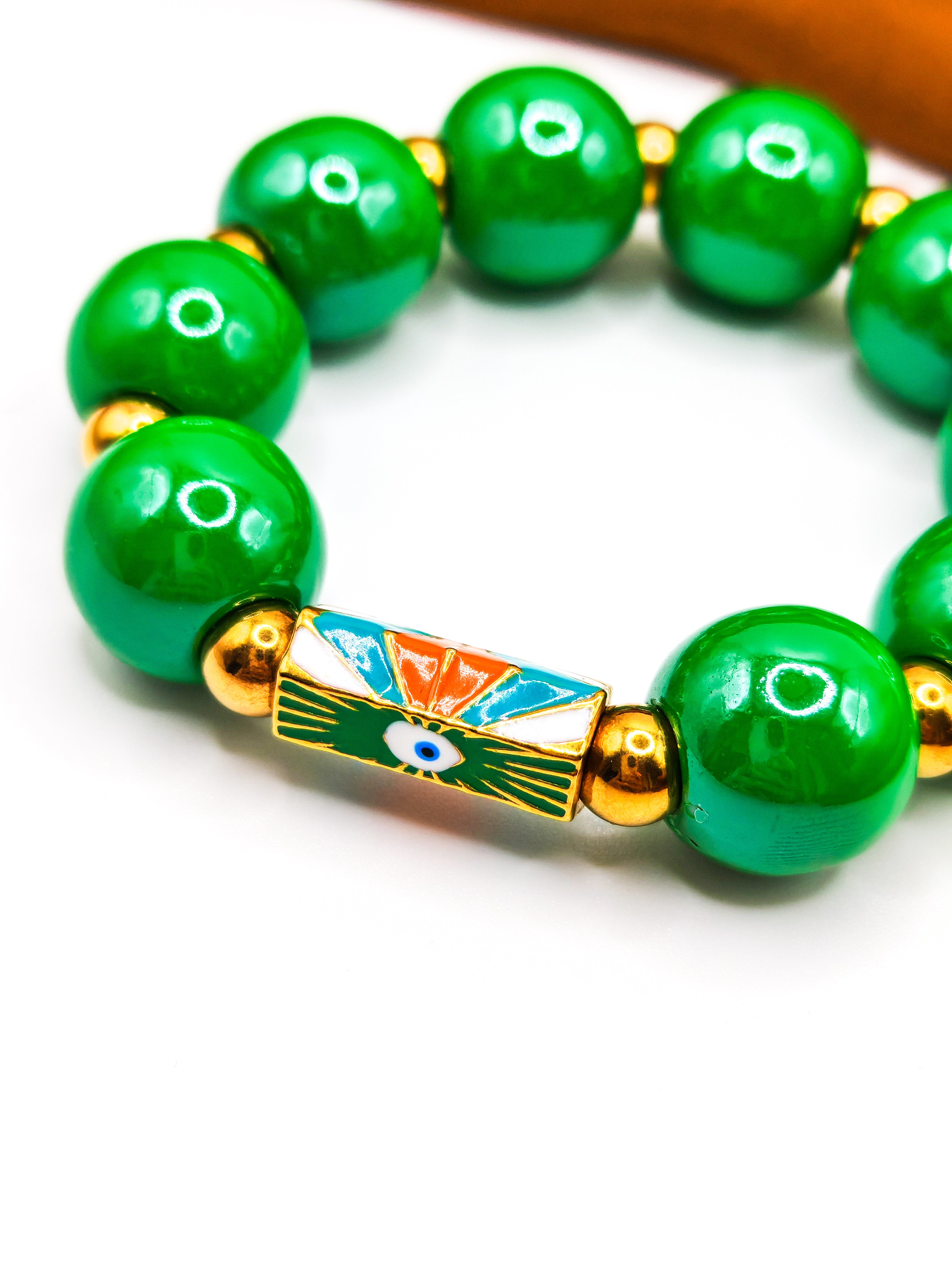 Bracelets AMORA ORIGIN - indigo & green