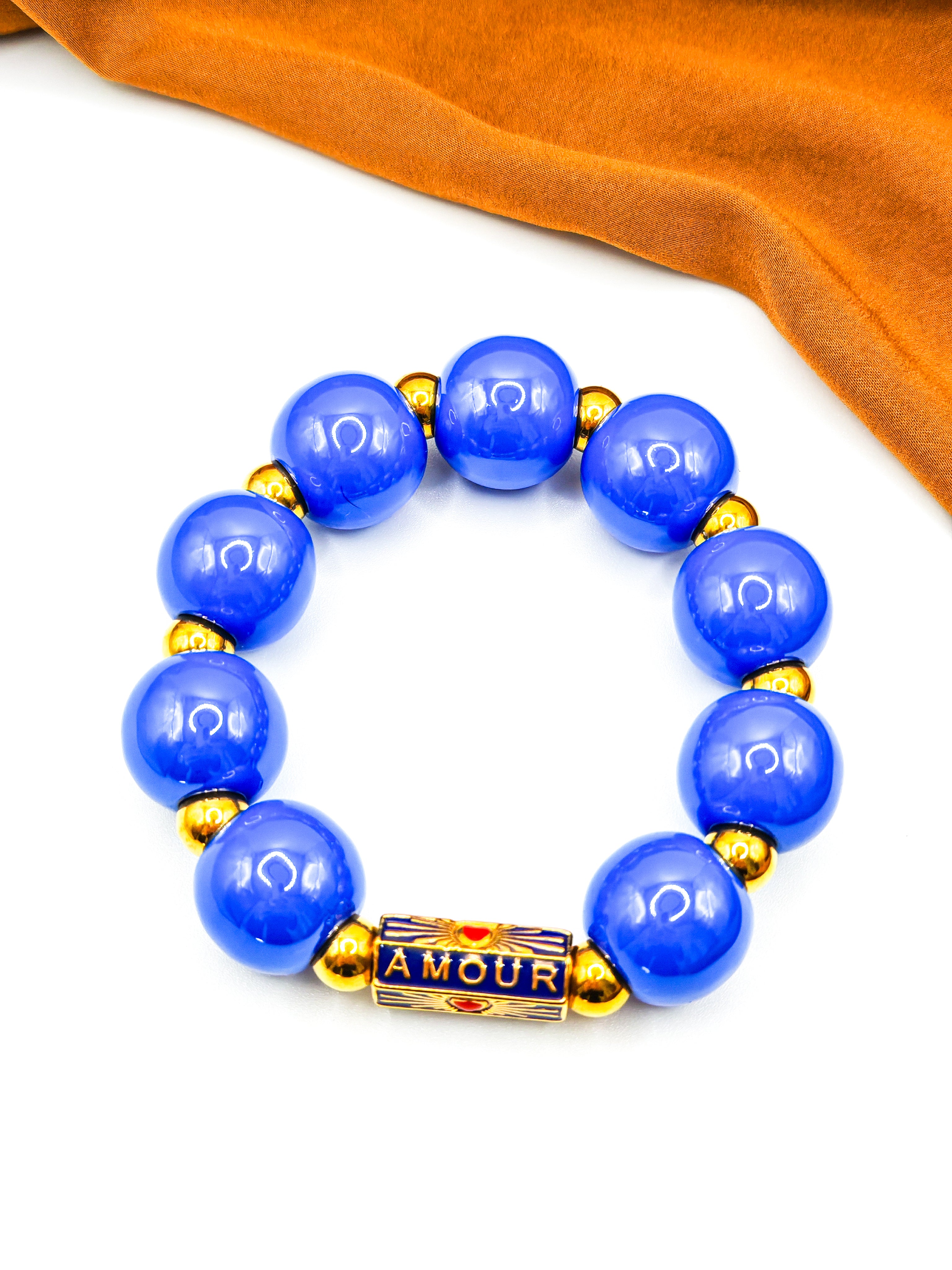 Bracelets AMORA ORIGIN - indigo & green