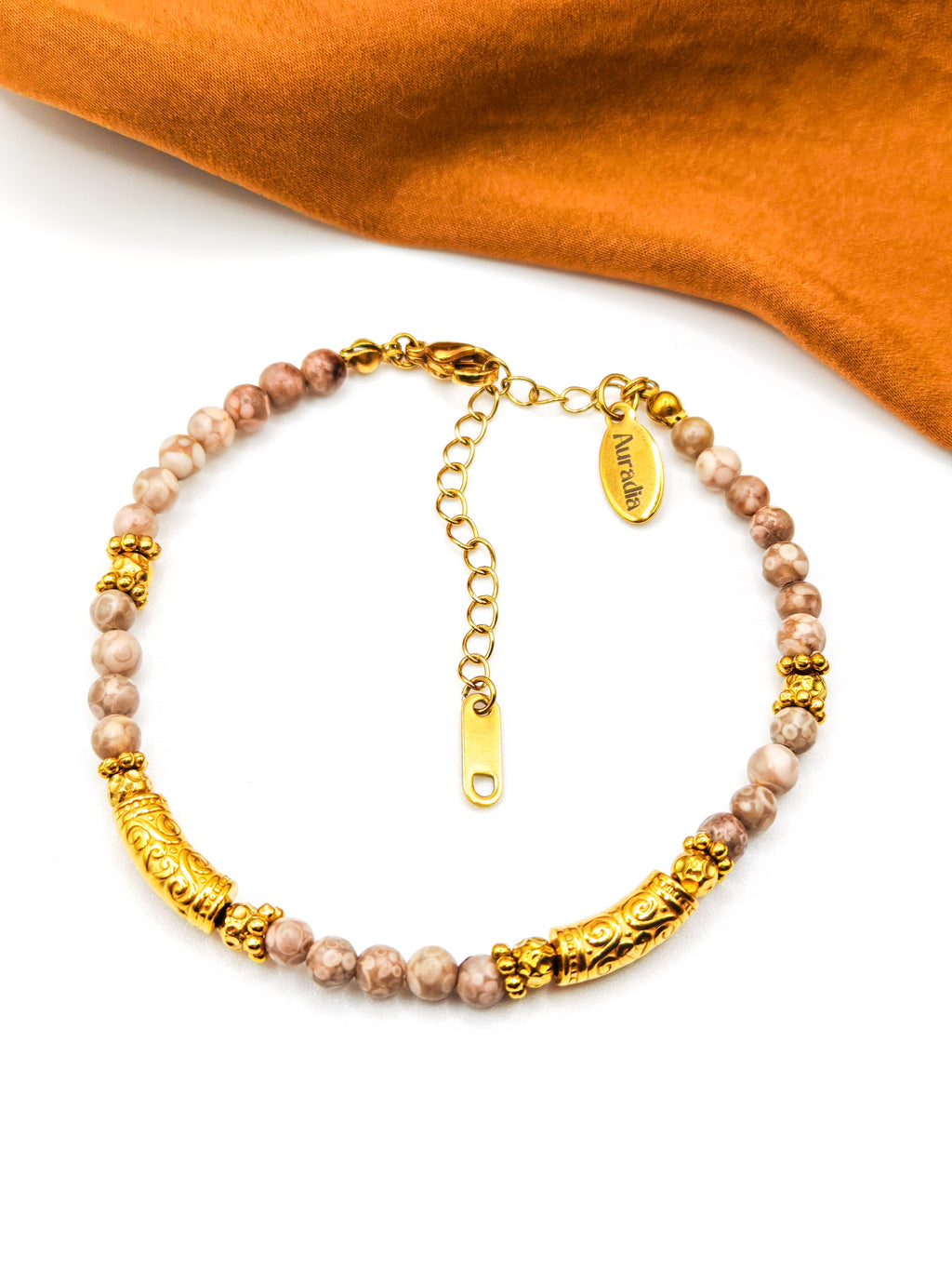 Bracelets NAHARA - kaki & beige