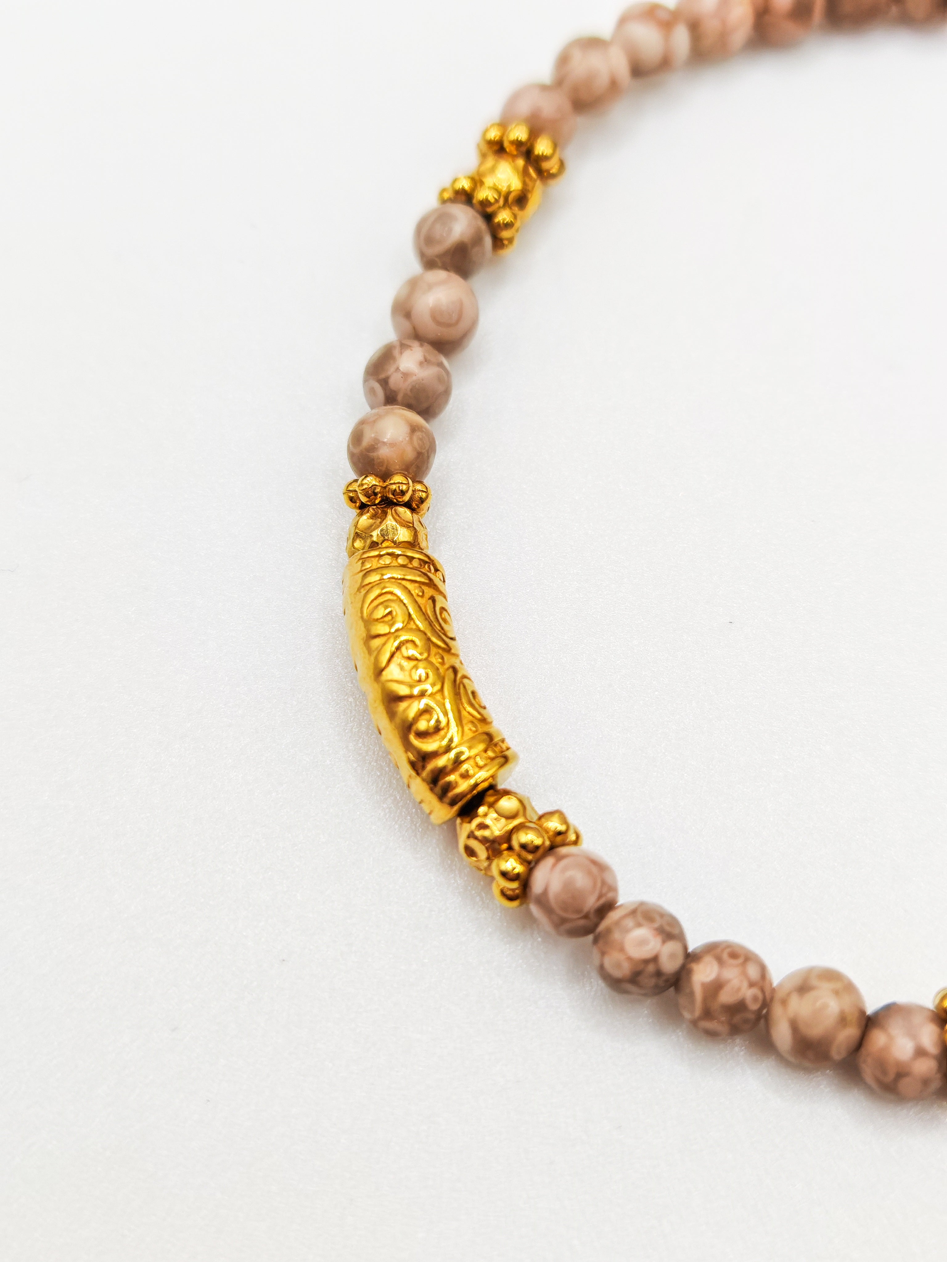 Bracelets NAHARA - kaki & beige