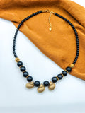 Collier DÉLOS - ébène & ivoir