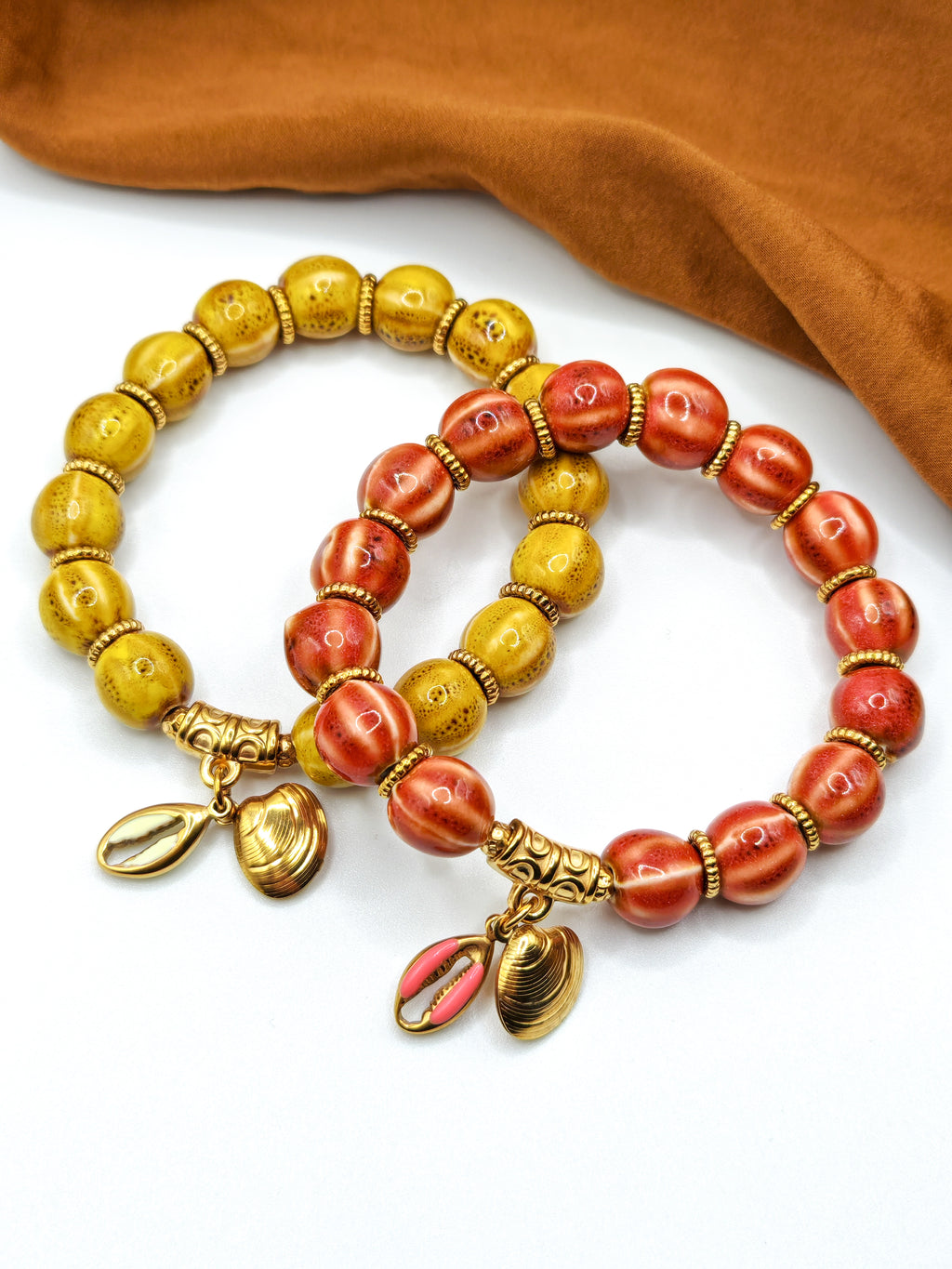 Bracelets AURÉA - Corail & Sun