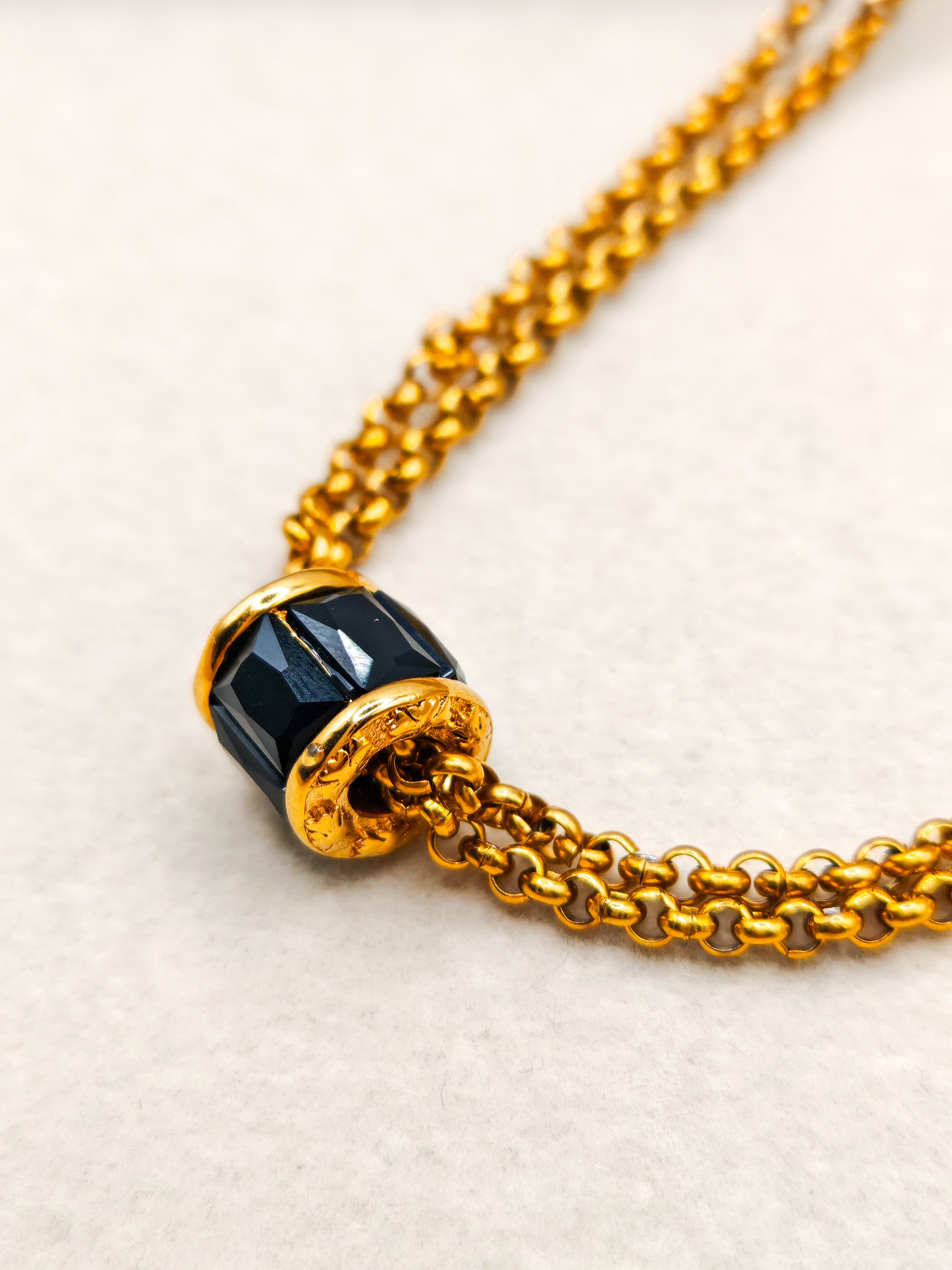 Collier Radiance - green & black