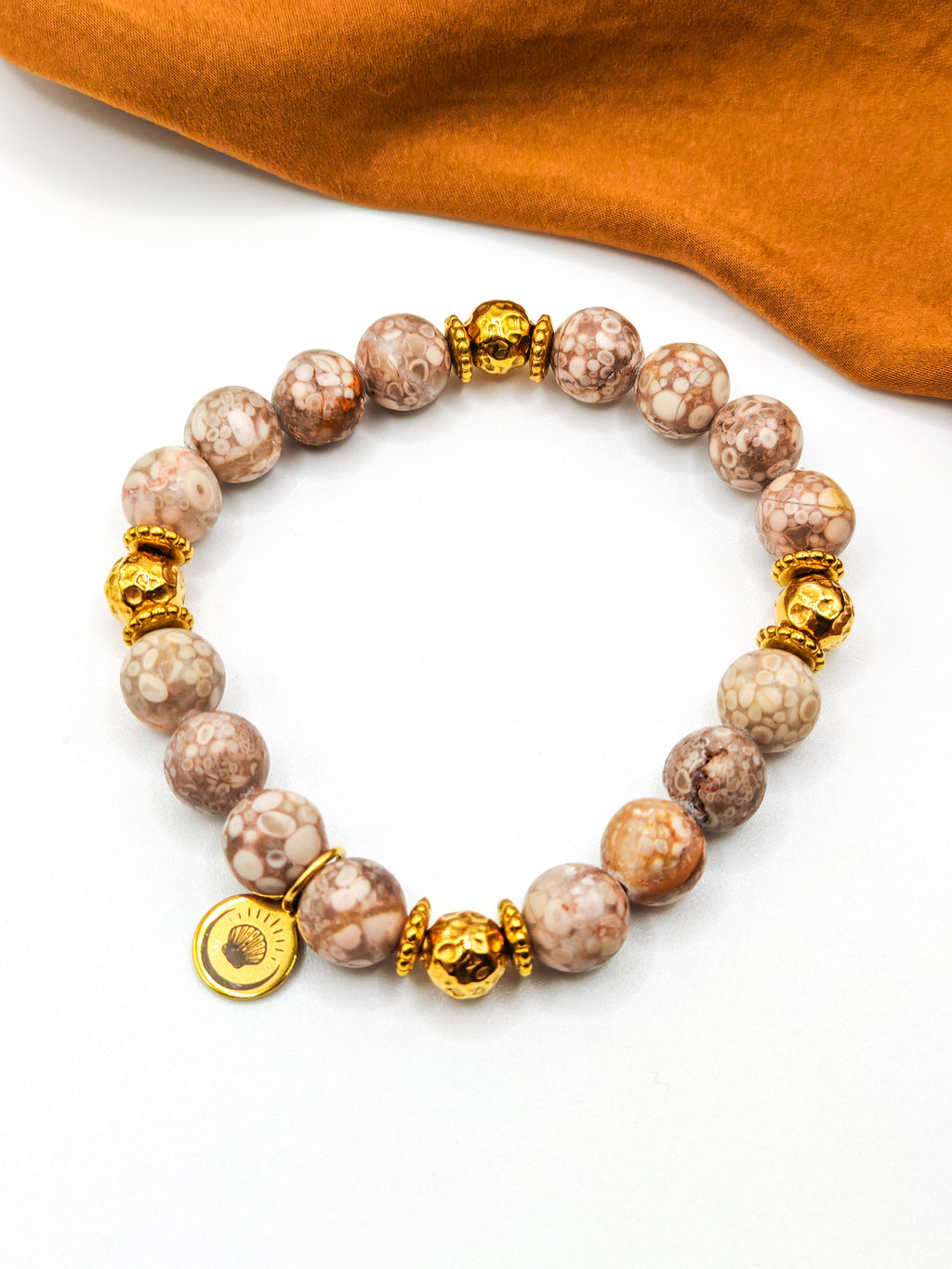 Bracelets NAHARA - kaki & beige