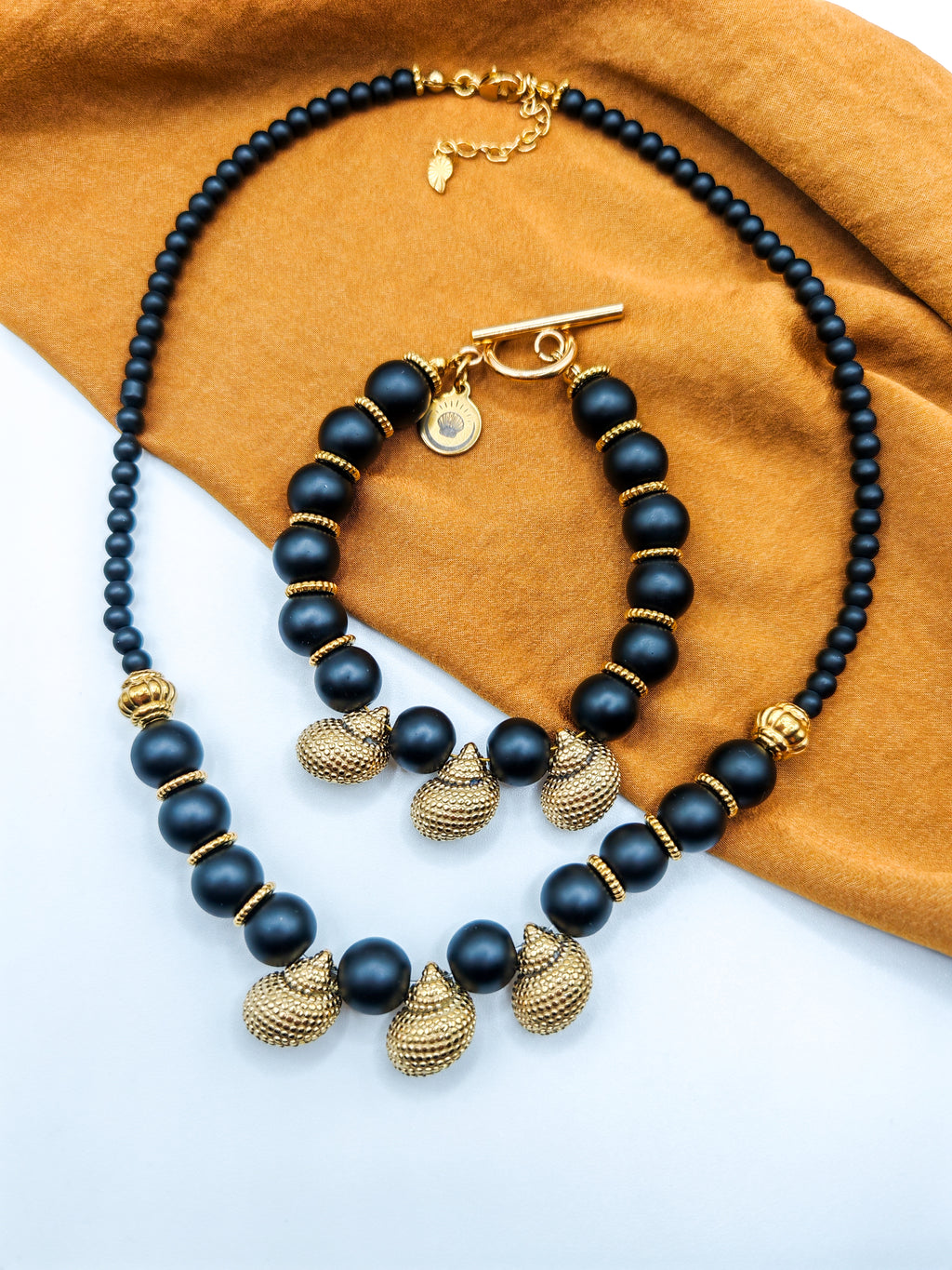Collier DÉLOS - ébène & ivoir