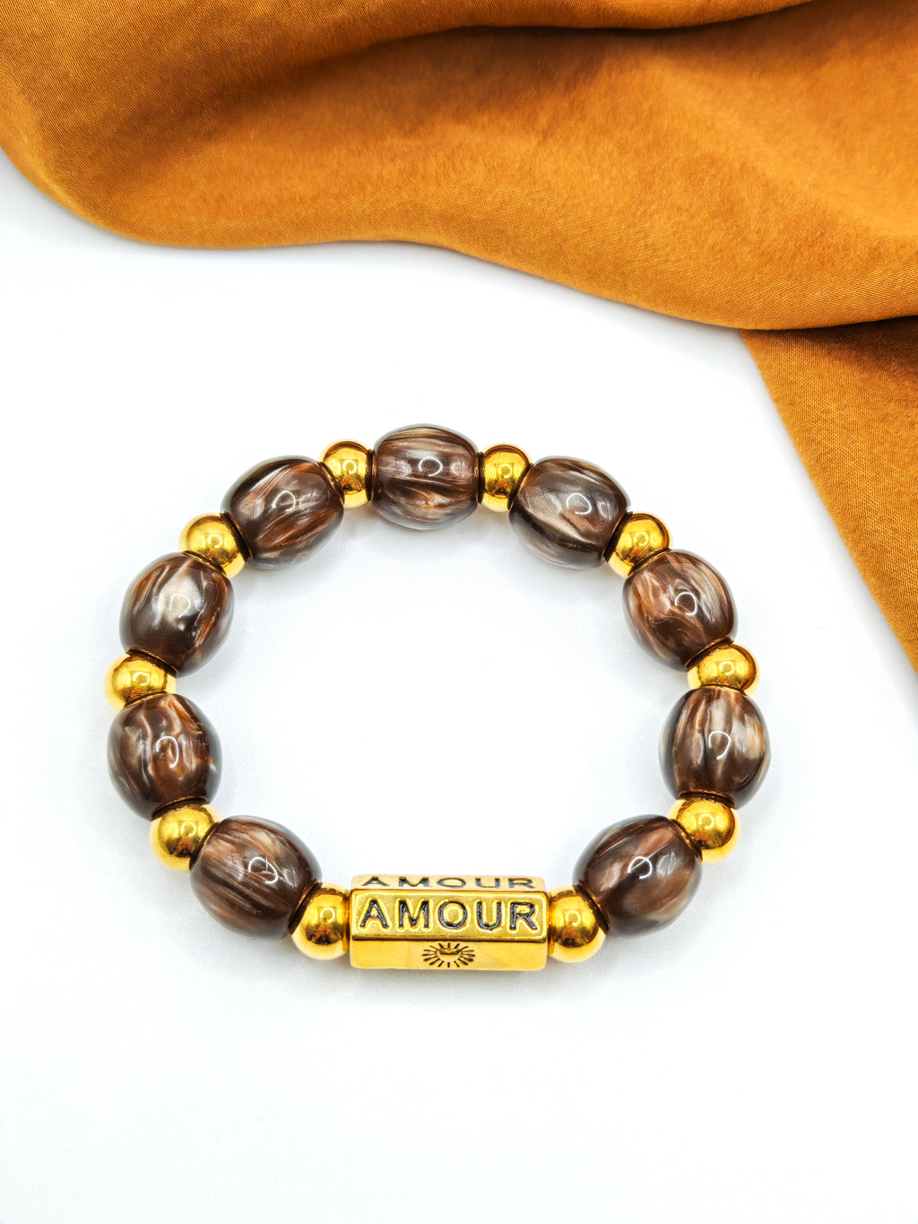 Bracelets AMORA - les marrons
