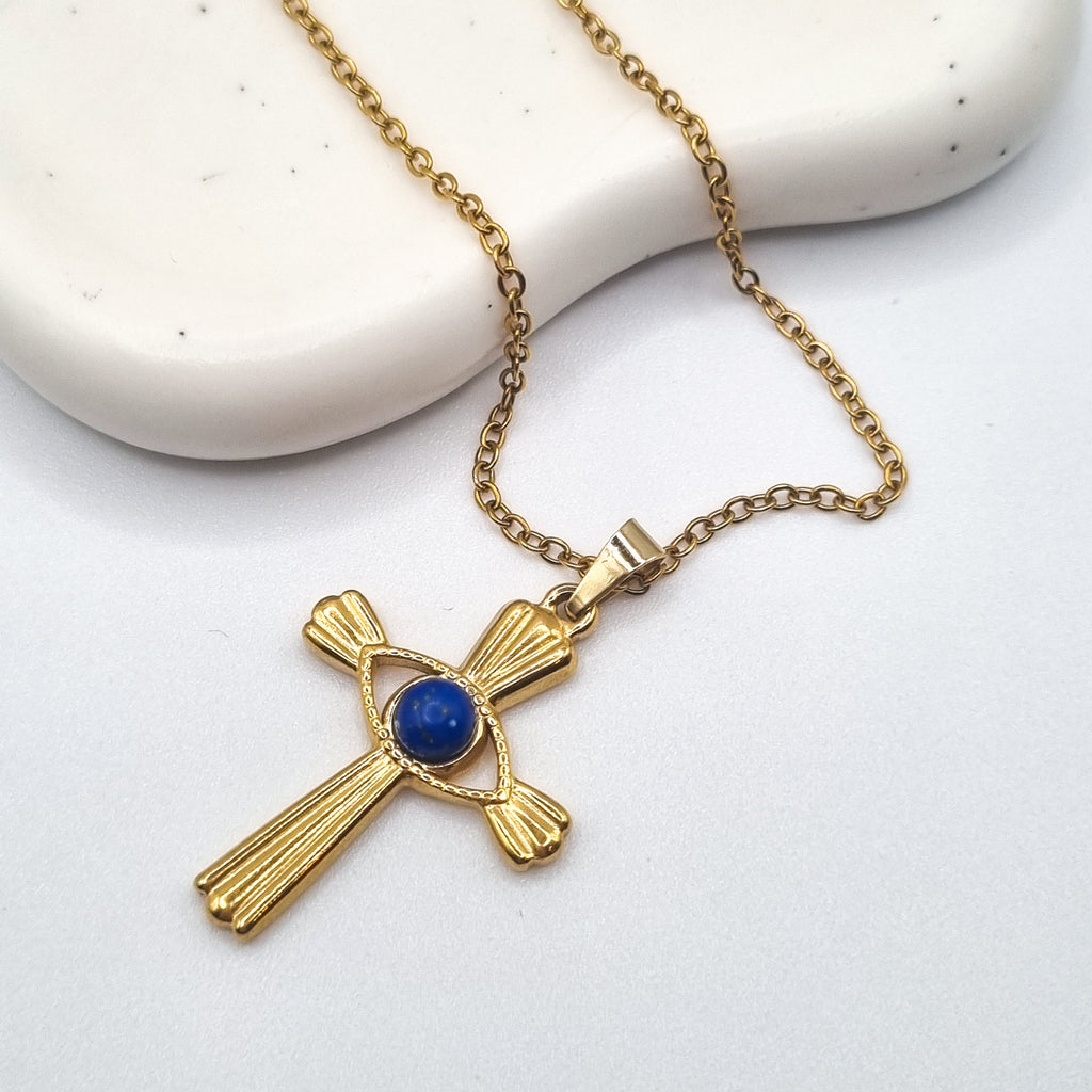 Collier protecteur croix