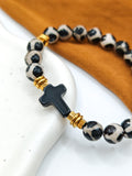 Bracelets OBSIDIAN Cross -  dalmatia