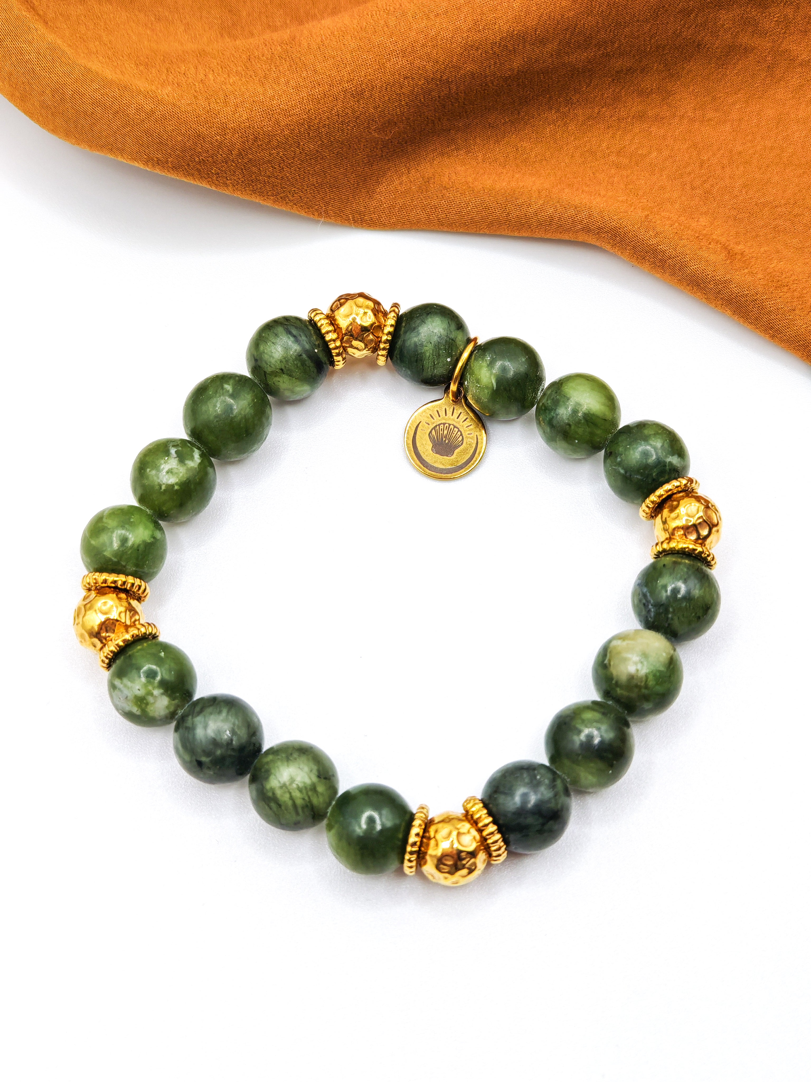 Bracelets NAHARA - kaki & beige