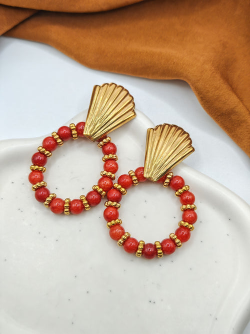 Boucles d'oreilles CORALIA