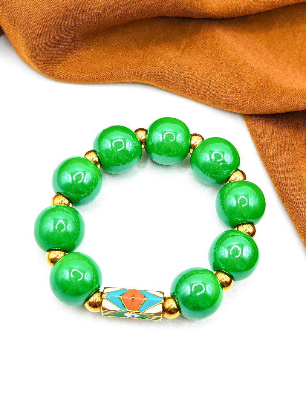 Bracelets AMORA ORIGIN - indigo & green