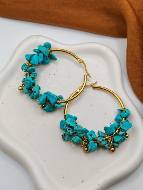 Boucles d'oreilles AZURE