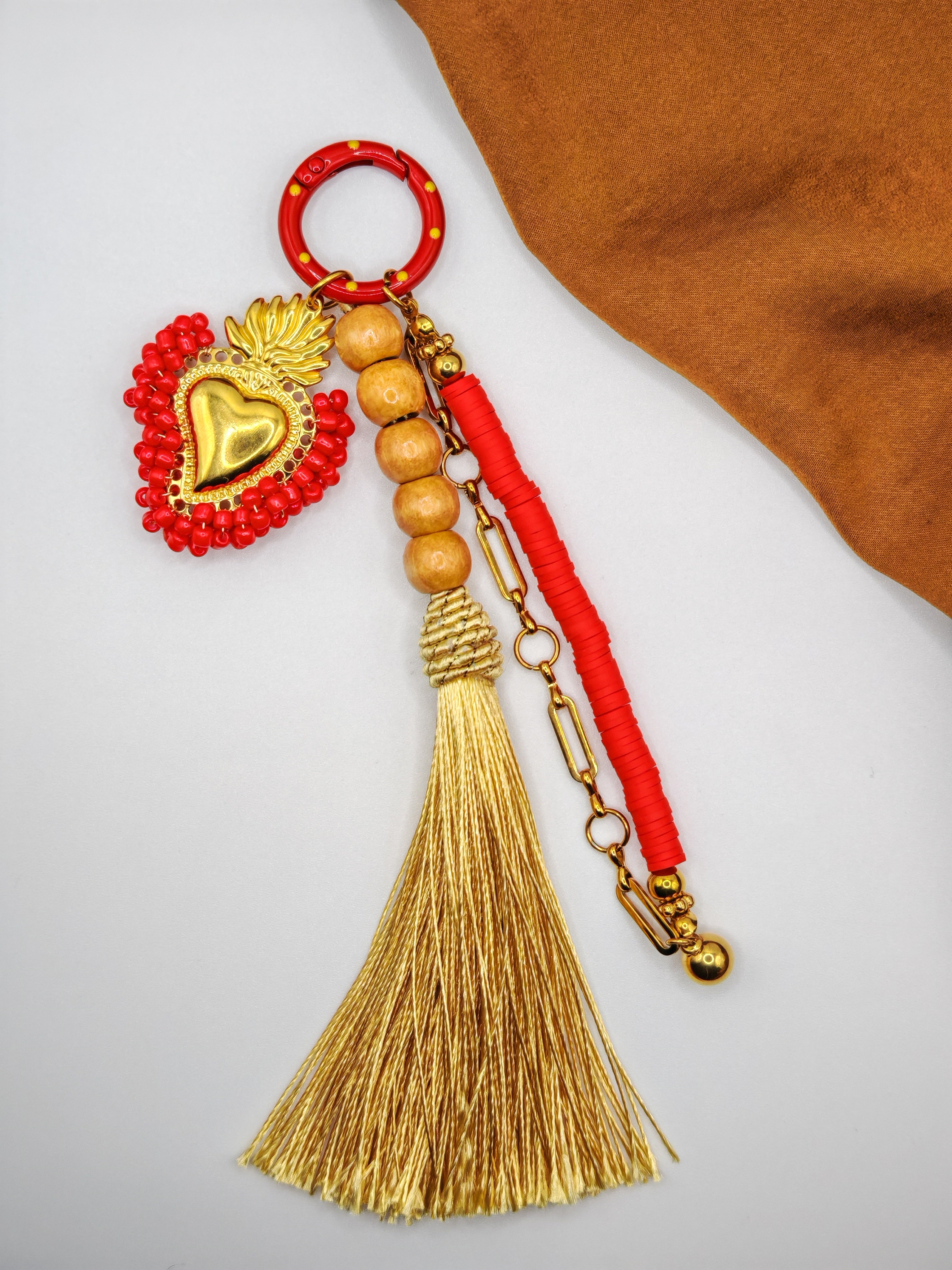 Bijoux de sac SUN-HEART