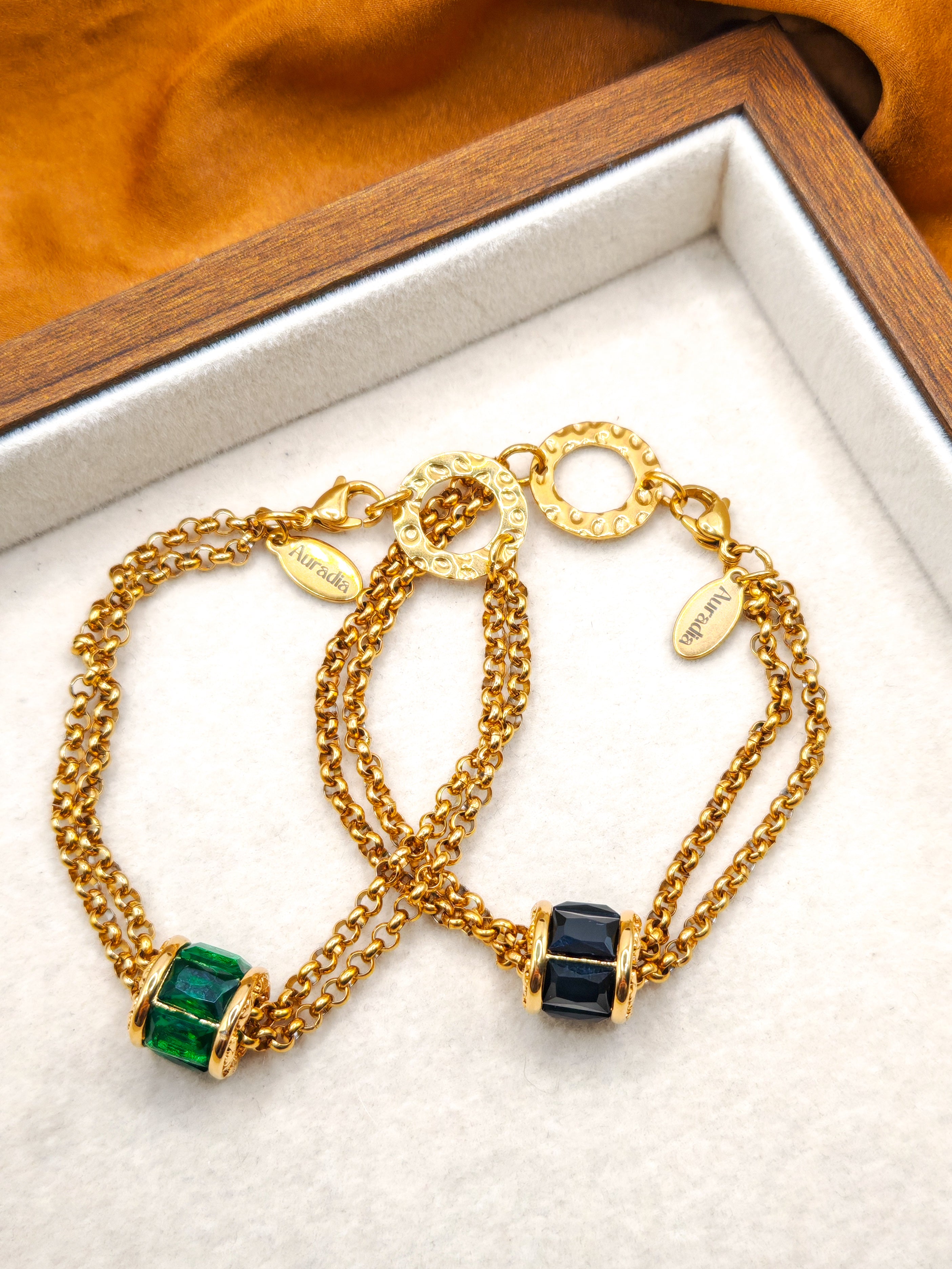 Bracelet RADIANCE - green & black