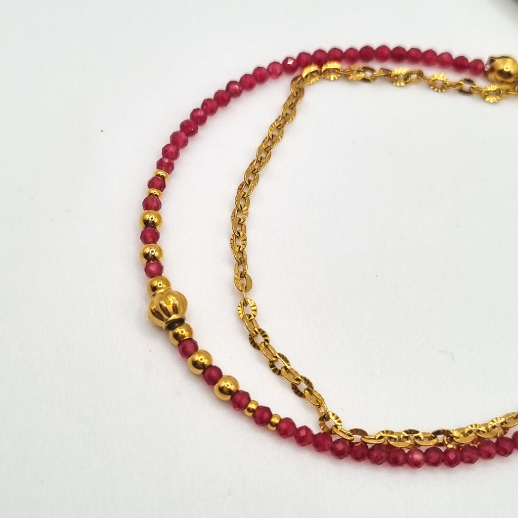 Bracelet SOLÉNA rouge