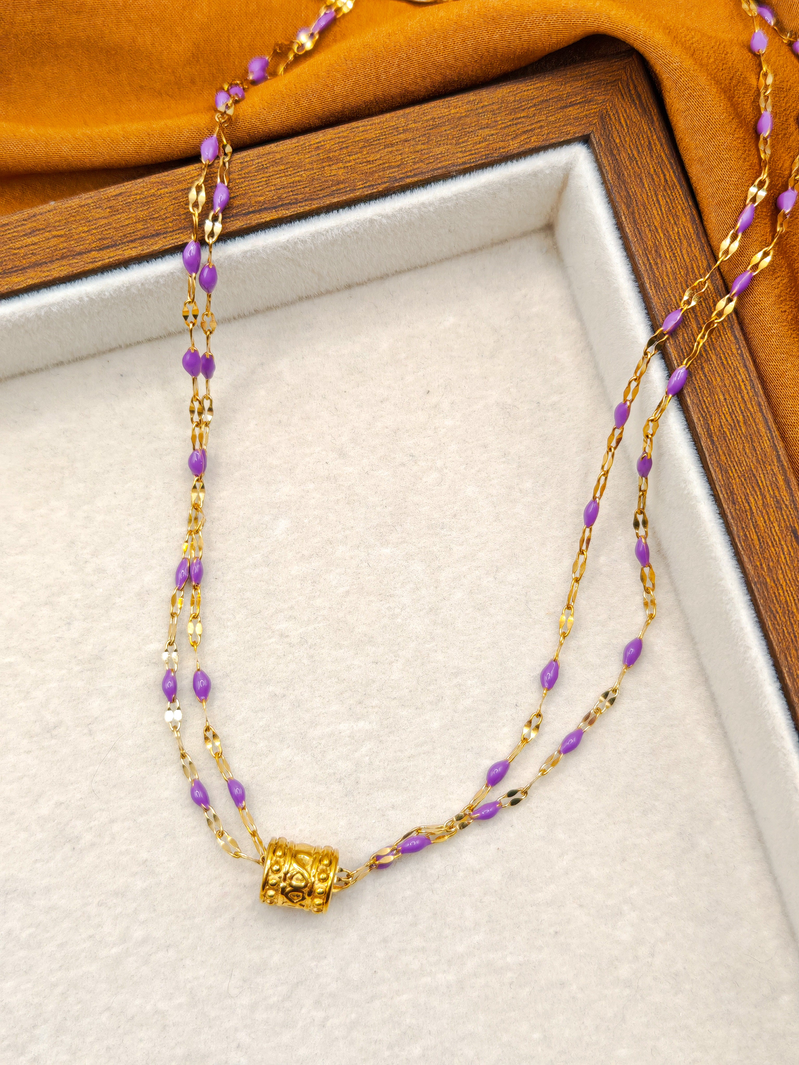 Colliers SUNSET -  baby pink & fushia & purlpe