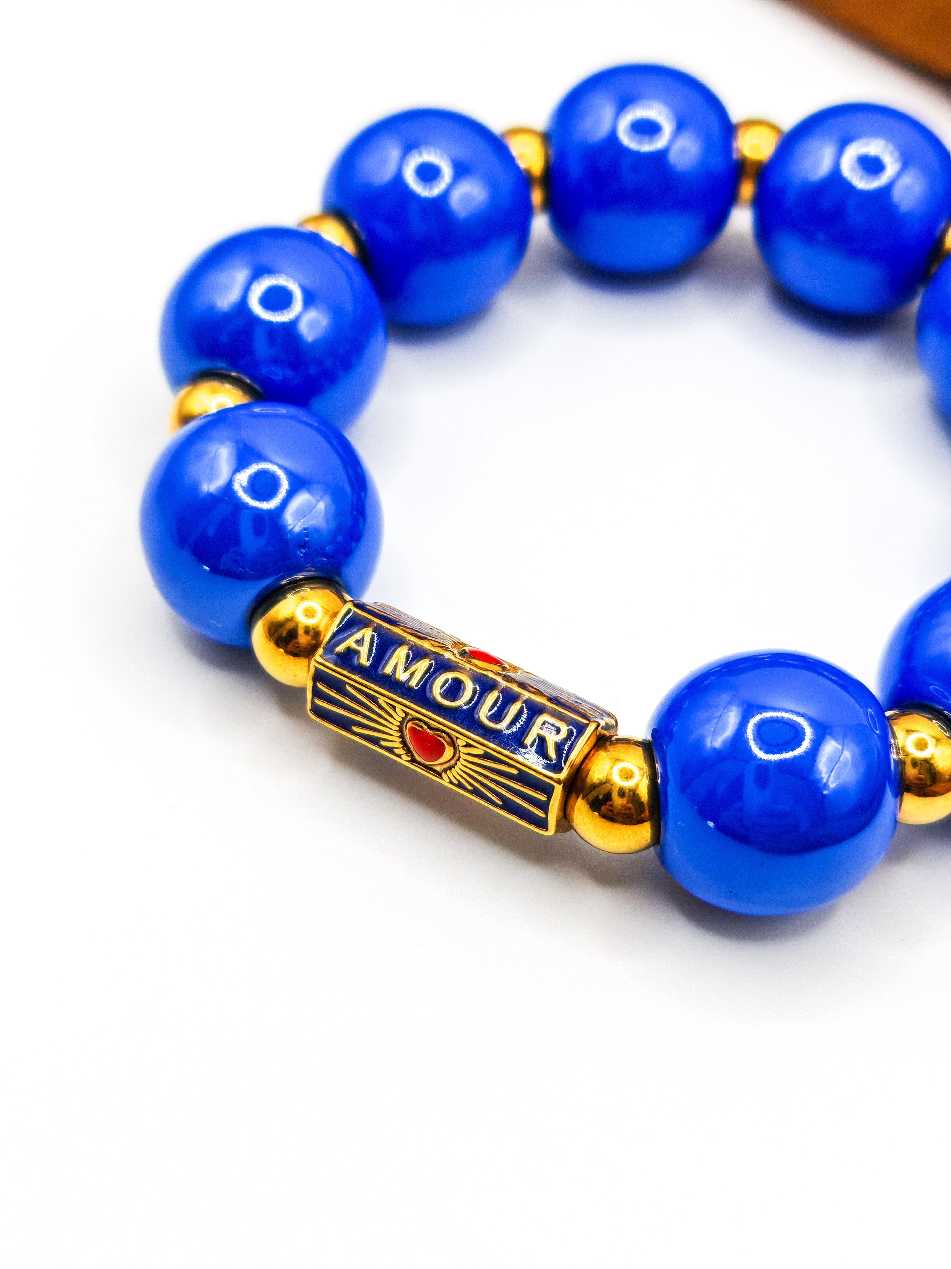 Bracelets AMORA ORIGIN - indigo & green