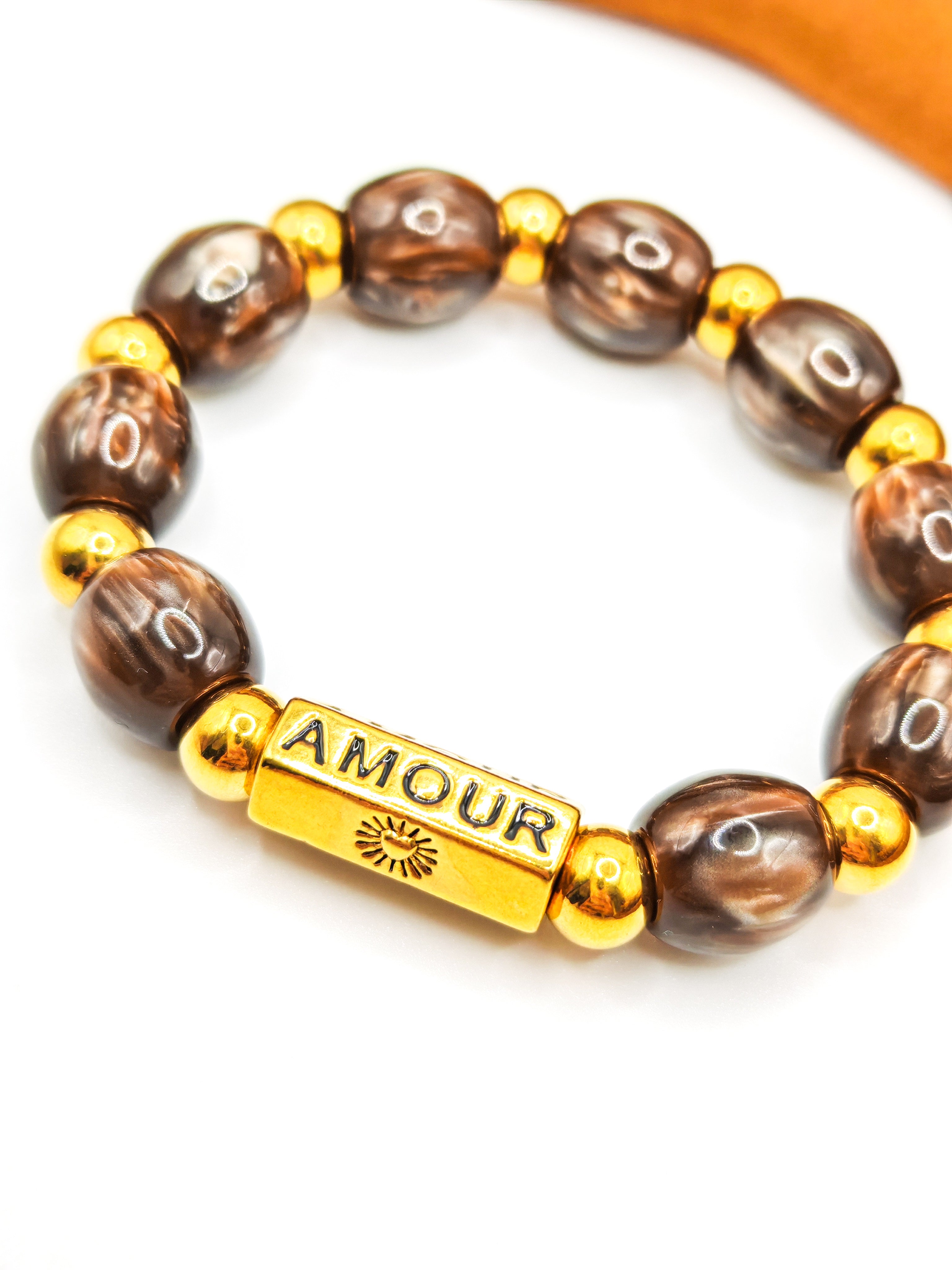 Bracelets AMORA - les marrons