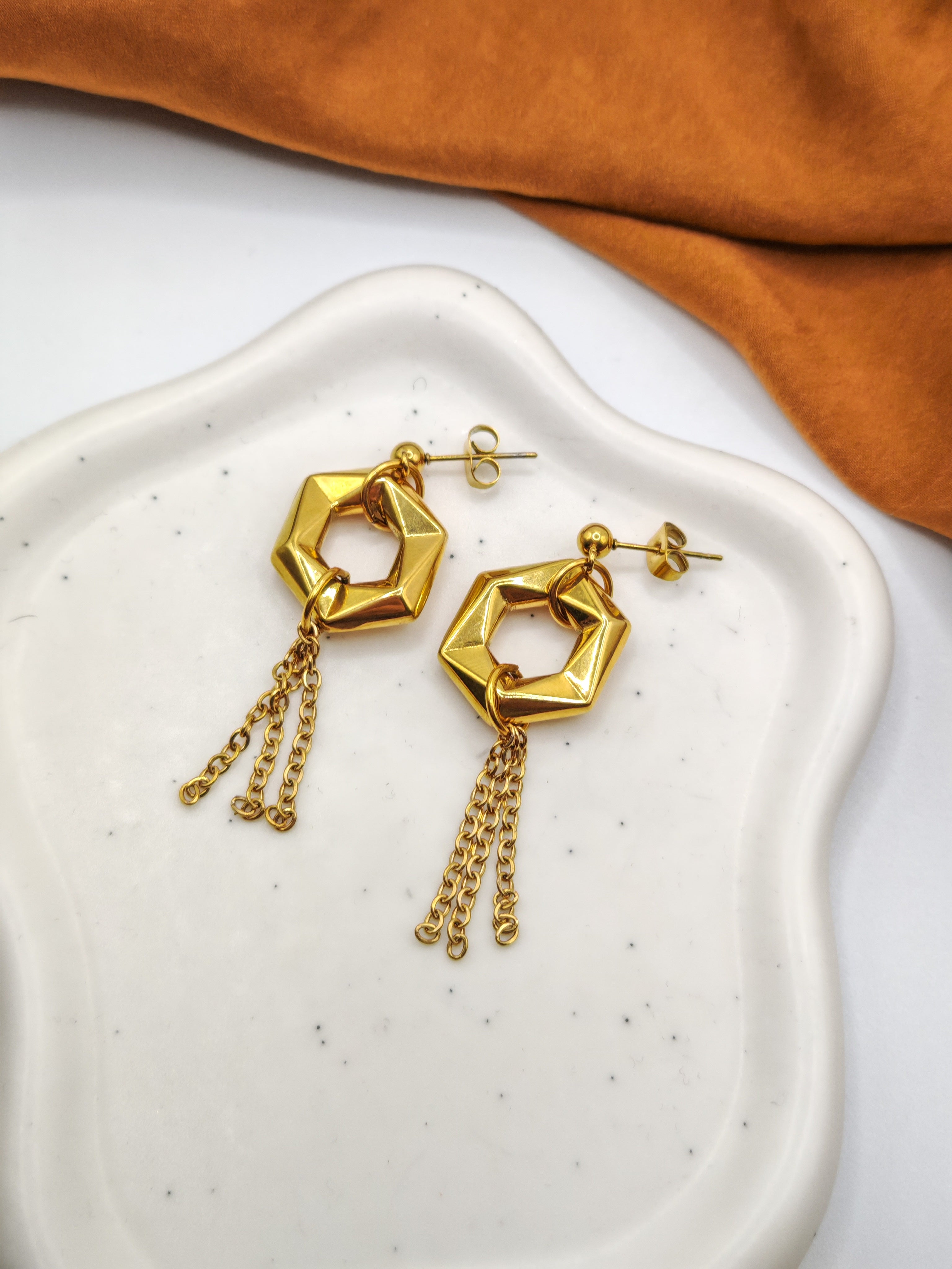 Boucles d'oreilles HEXADIA